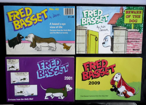 Vintage fred basset books - vintage,,