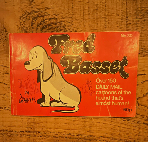 Fred basset heel - fred, "heel!"