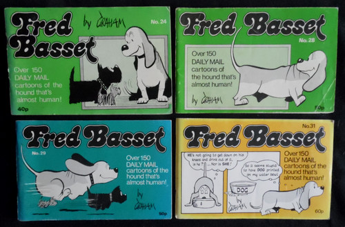 Vintage fred basset books - fred,